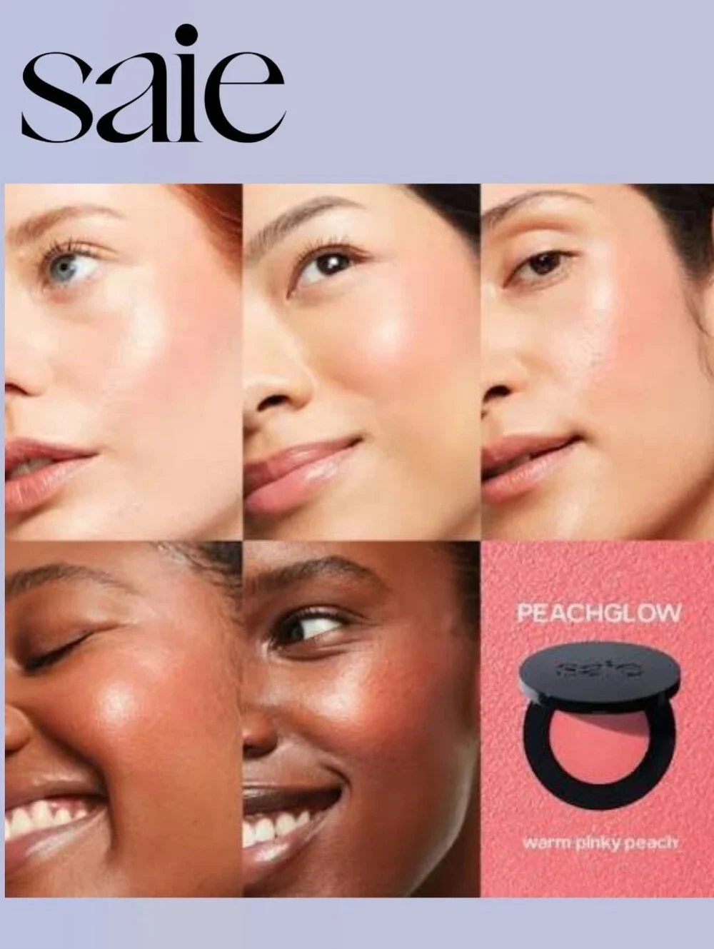SAIE Peach Glow CREAM Highlighting Blush -New